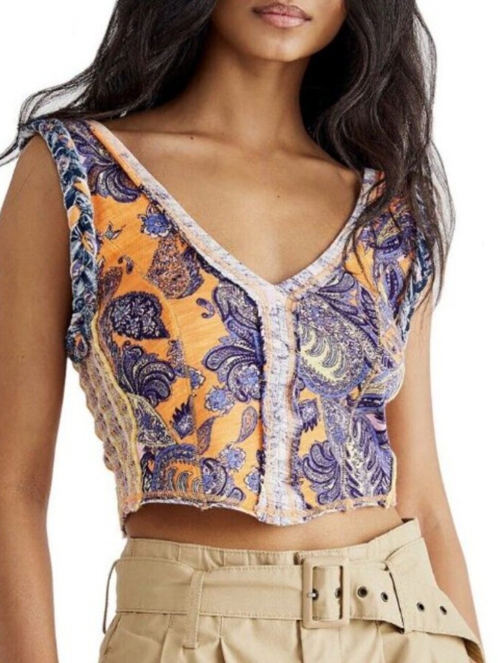 Free People Isabella Tank Tropicana Combo L